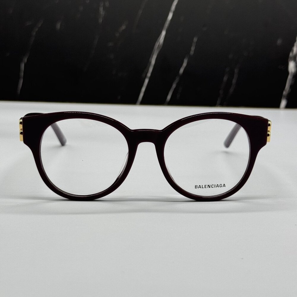NEW BALENCIAGA BB0173O 003 VIOLET WOMEN EYEGLASSES BALENCIAGA - Picture 3 of 10